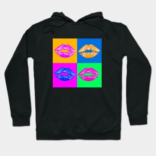 LIPS ON COLOURED SQUARES Hoodie